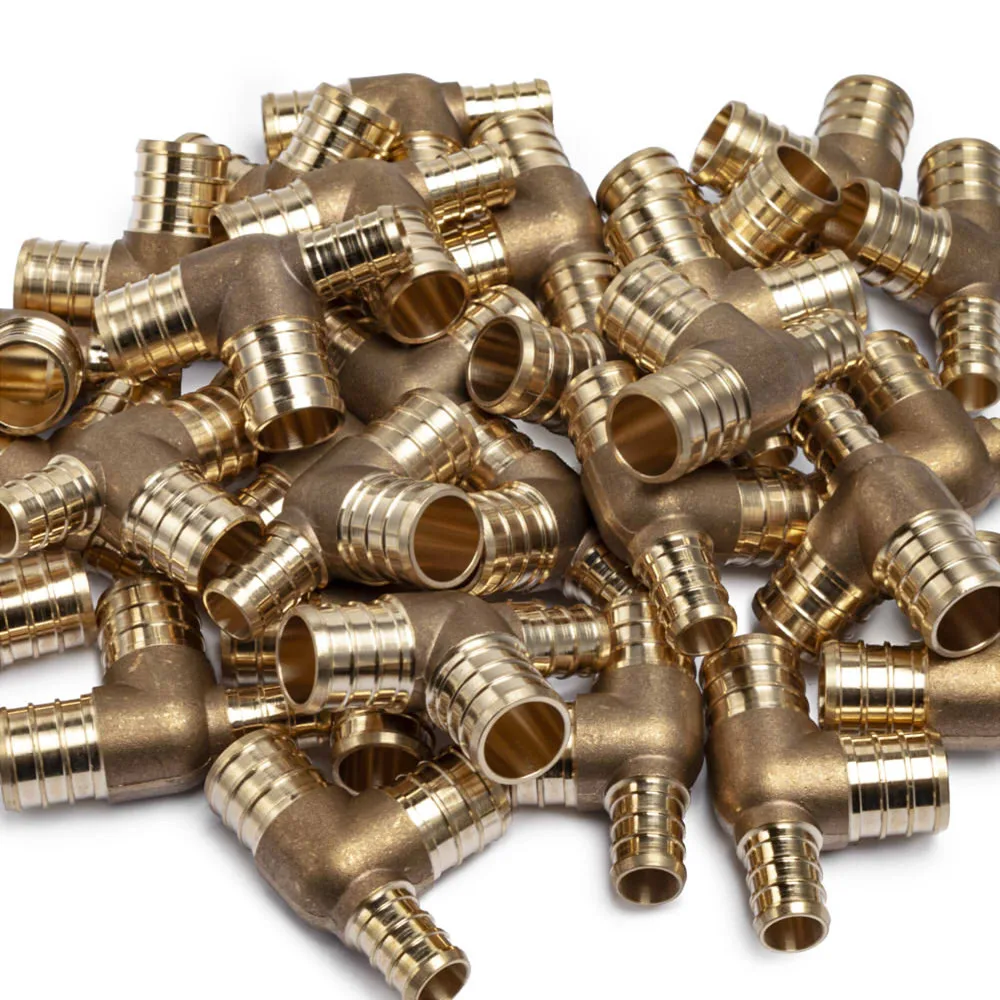 LTWFITTING Lead Free Brass PEX Crimp Fitting 1/2-Inch x 3/4-Inch Tee | Обустройство дома