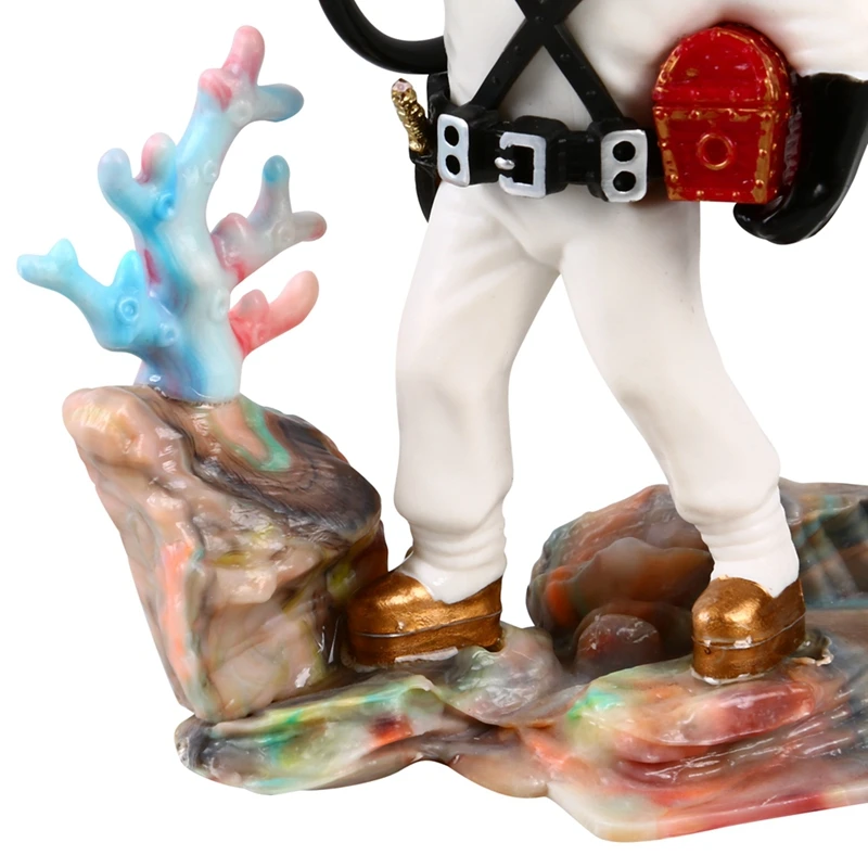 

Diver Treasure Chest Box Antique Creative Fish Tank Aquarium Decoration Landscape Pirate Gold Coins Ornaments Resin Crafts