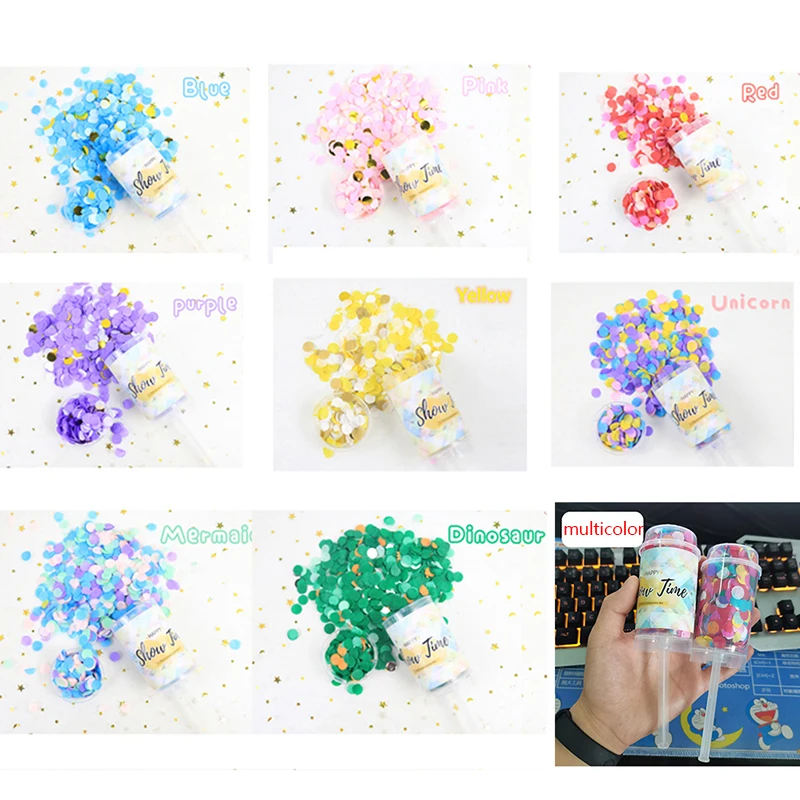 2021New1Pcs металлическое конфетти розовое золото вечерние встроенный в транспортное