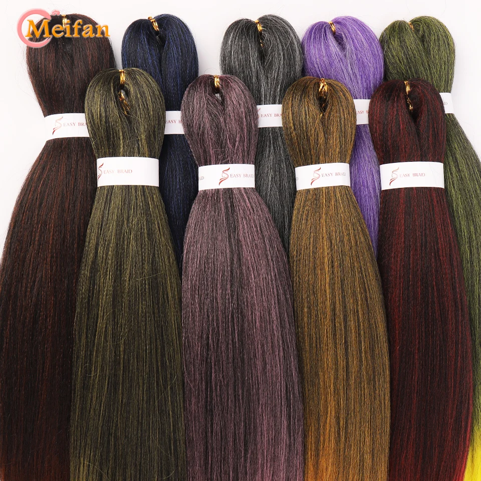 MEIFAN синтетические простые косички для наращивания волос с эффектом омбре