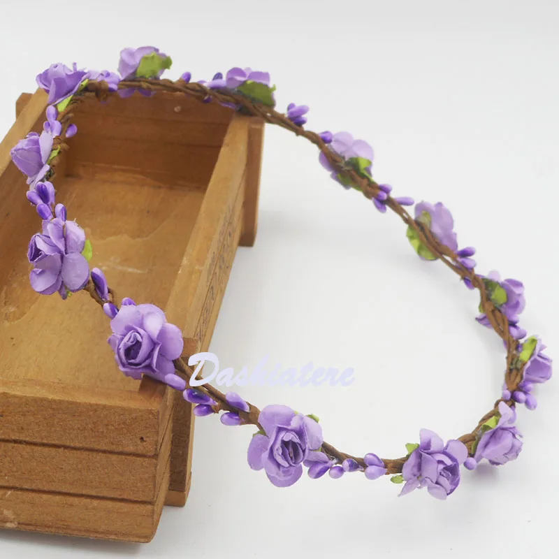 5 шт. головные уборы для невесты искусственная Корона светильник фиолетовая