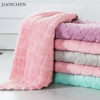 25pcs kichen tool double layer dish cloth special soft microfiber kitchen rag cleaning cloth household cleaning wiping towel