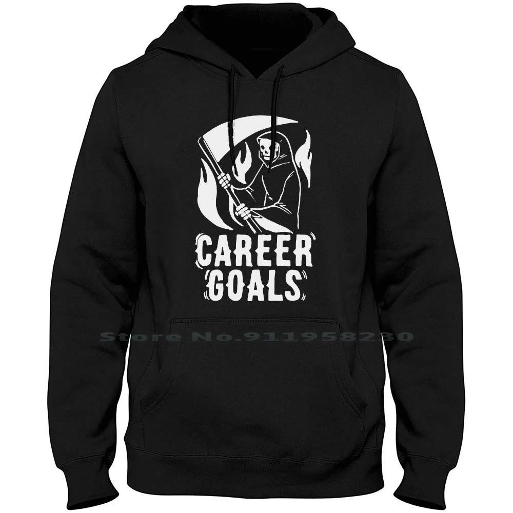 

Career Goals Grim Reaper Hoodie Sweater Cotton Grim Reaper Popular Reaper Horror Career Trend Skull Grim Care Rim Goa End