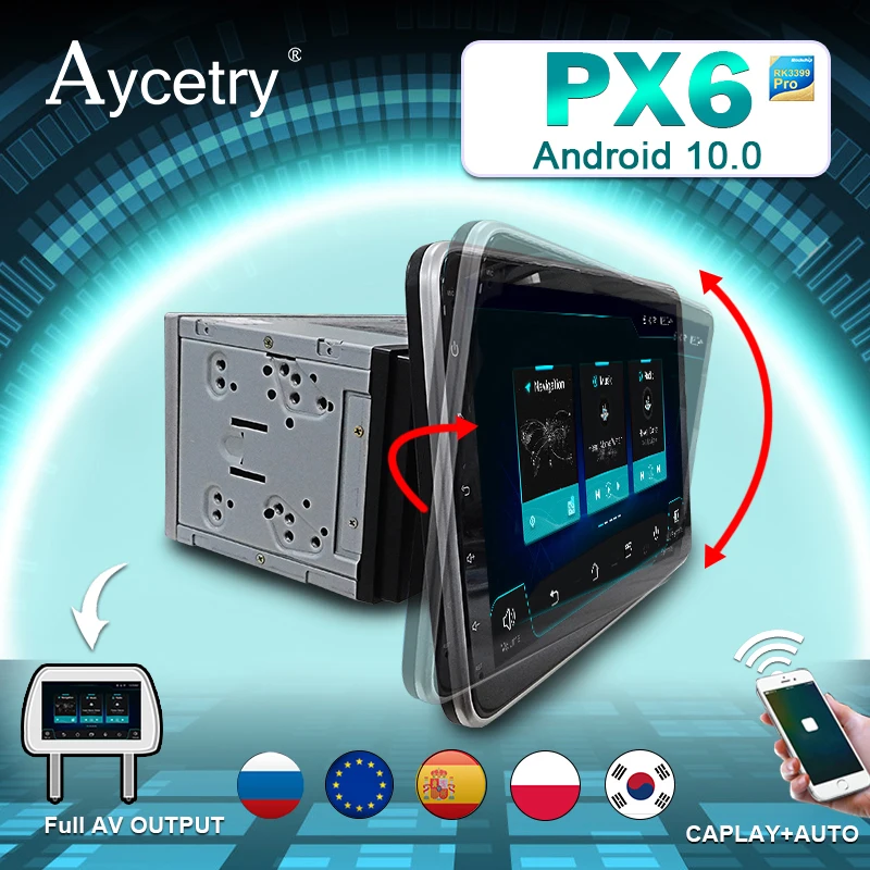 Автомагнитола 2 Din 4 + 64 ГБ 8 ядер 10 1 дюйма IPS DSP Android GPS навигация|Автомагнитолы| |