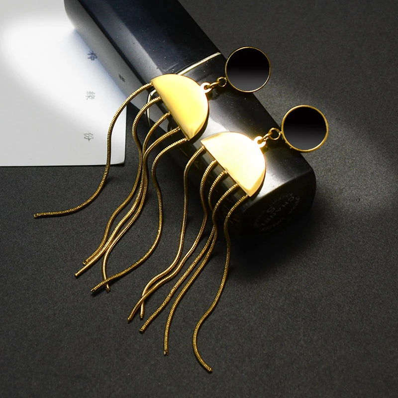 

TOSOKO Stainless Steel Jewelry Tassel Versatile Earrings Fashion Earring For Female BSF236
