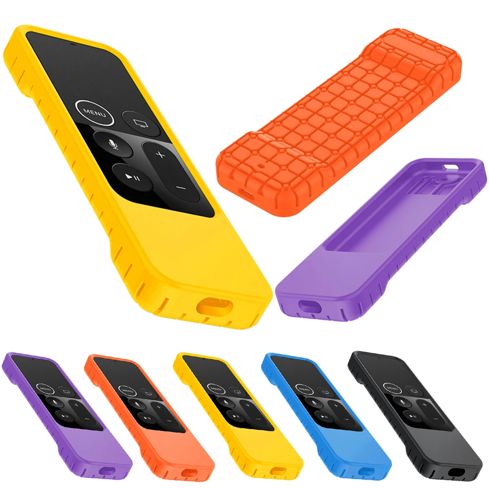 

Shock Proof Silicone Protective Case Waterproof Dustproof Cover Lightweight Anti Slip Rectangle for Apple TV4 4K Remote Control