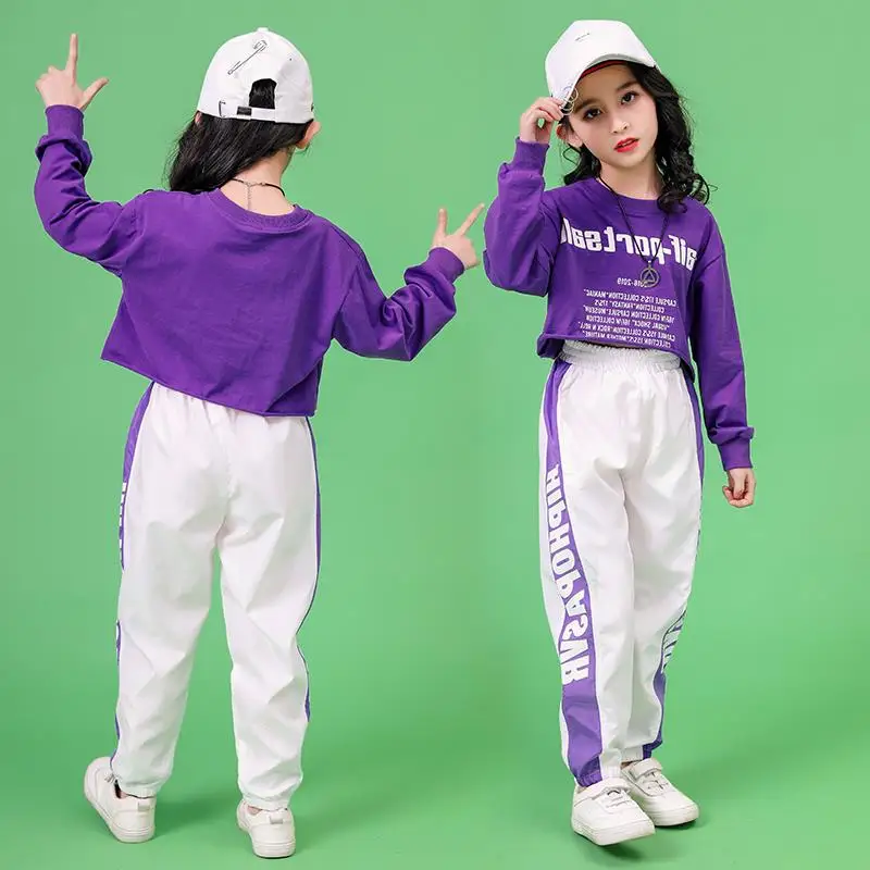 Комплект одежды для девочек из 2 предметов Детская футболка с длинным рукавом и