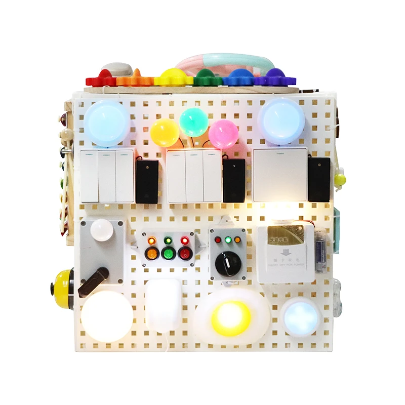 Бизиборд DIY аксессуары материалы доска с отверстиями базовые игрушки для навыков