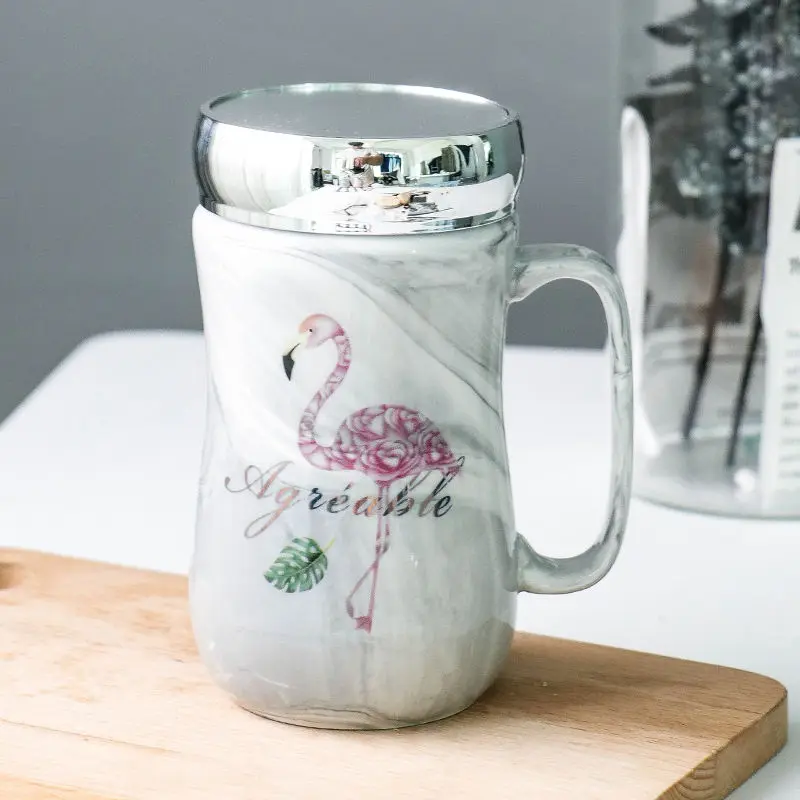 Трендовая чашка кружка-ложка для кофе и молока пары креативная Женская студентов