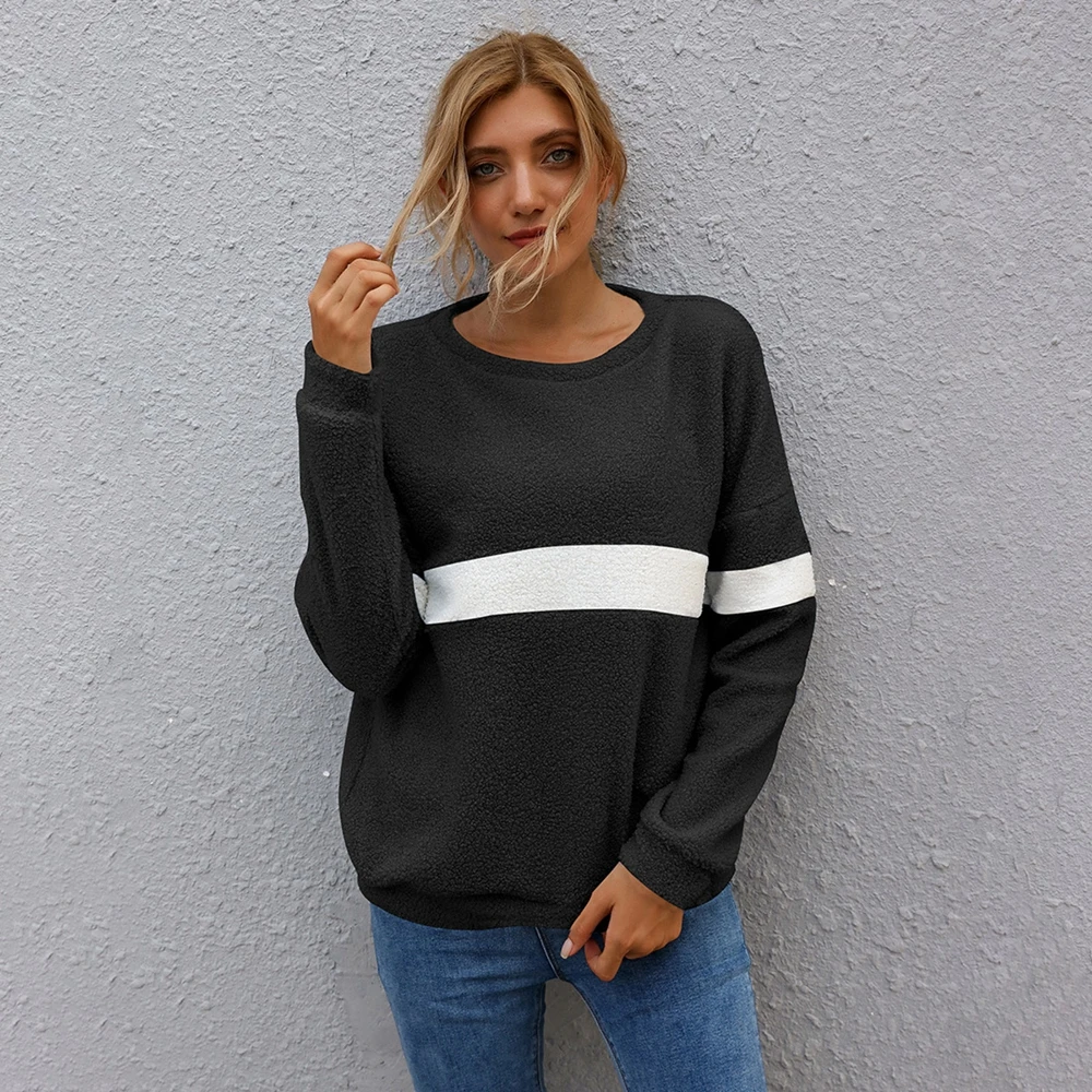 

Women's Long-sleeved Round Neck All-wear Colored Sweater