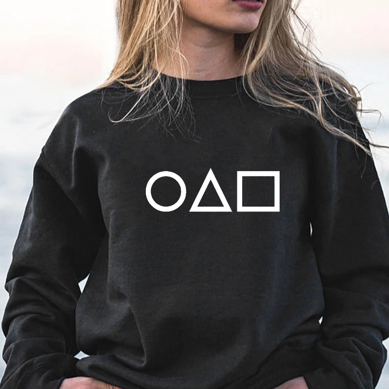 

Squid Game Hoodie Women Men Autumn Pullover Crewneck Sweatshirt The Game of Squid Woman Clothing Harajuku Top Kawaii Clothes