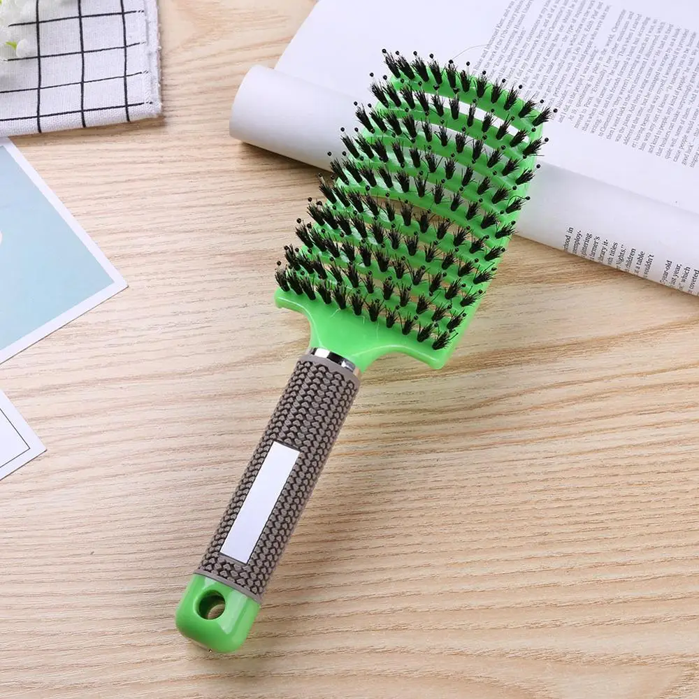 Hair Scalp Massage Comb Hairbrush Bristle Curly Anti Static Brush for Salon Hairdressing Styling Tools | Красота и здоровье
