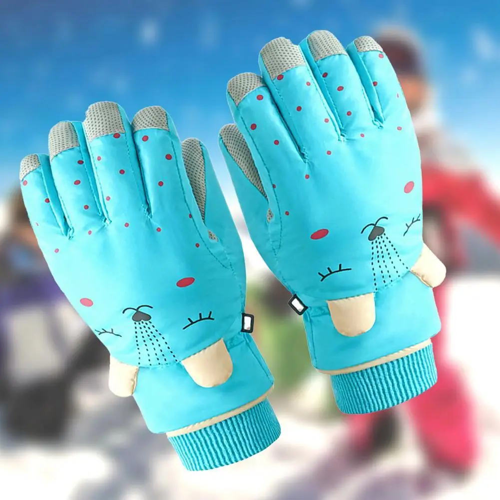 1 пара Детские Зимние перчатки ветрозащитные дышащие термозащитные детские