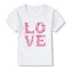 Летняя футболка для маленьких мальчиков и девочек; Детский топ с сердечком; Футболки; Футболка; Размер От 1 до 12 лет; Одежда для детей