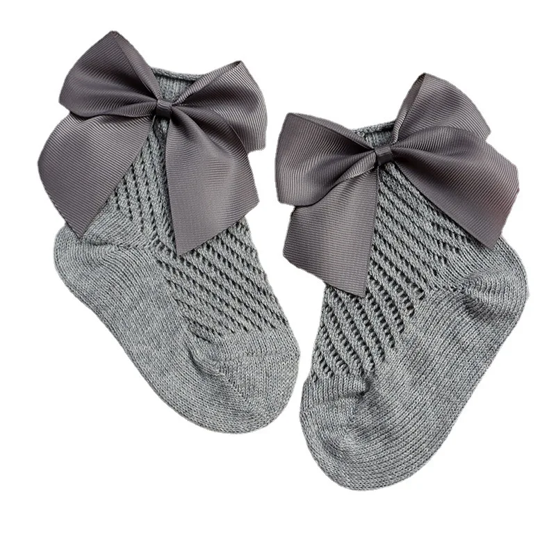 

Ins children's Spanish foreign heavy industry short socks, big children's hollow loose baby mesh socks