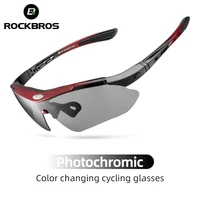 rockbros photochromic cycling eyewear lightweight bike sunglasses myopia frame mtb mountain uv400 bicycle goggles accessories