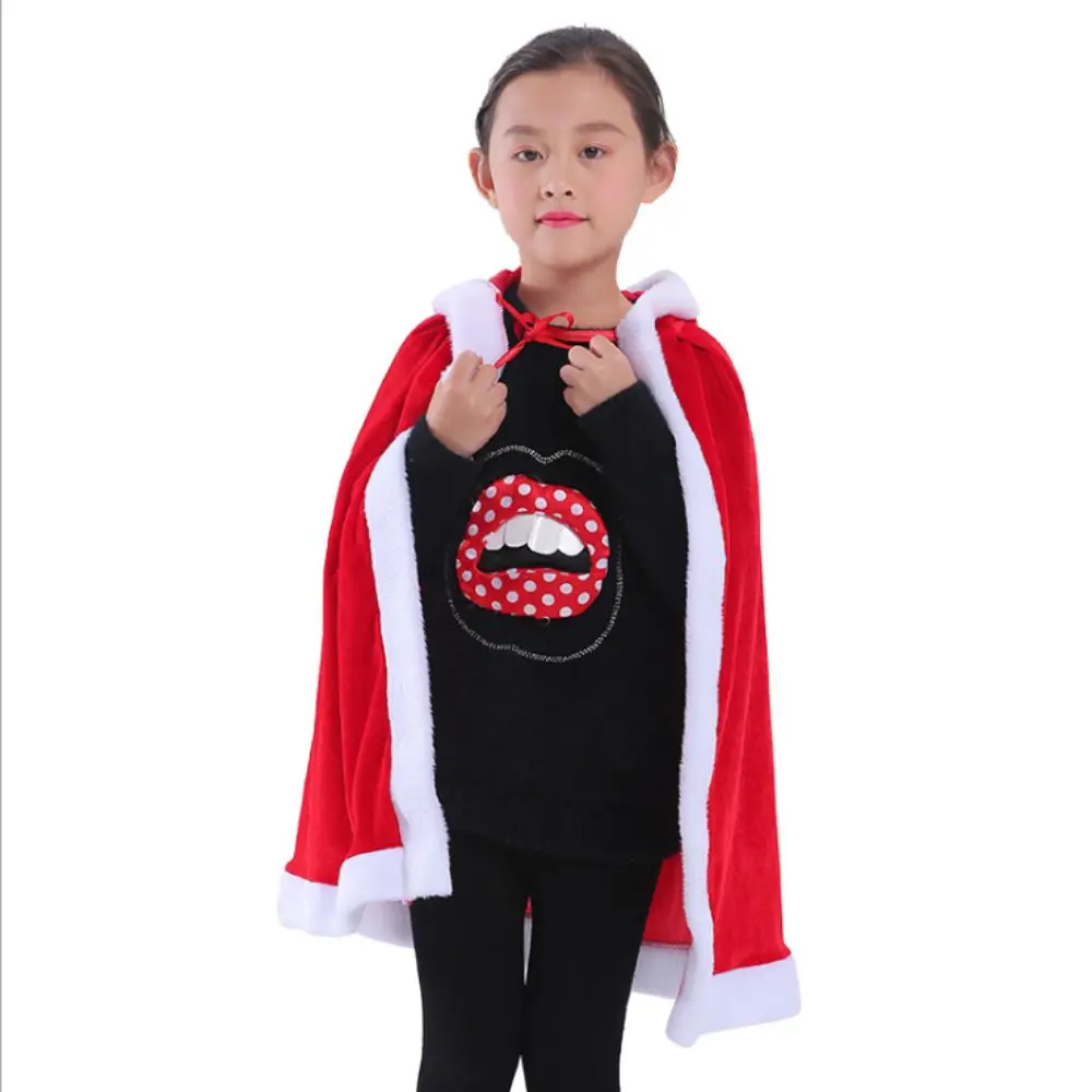 Рождественский плащ красная шляпа детский и взрослый костюм косплей|Страшные