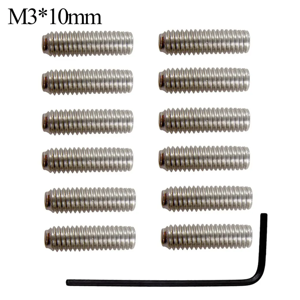 12 teilepaket elektrische bass gitarre brücke sättel hexagon schrauben schlüssel tremolo brücke hex schrauben für tremolo el