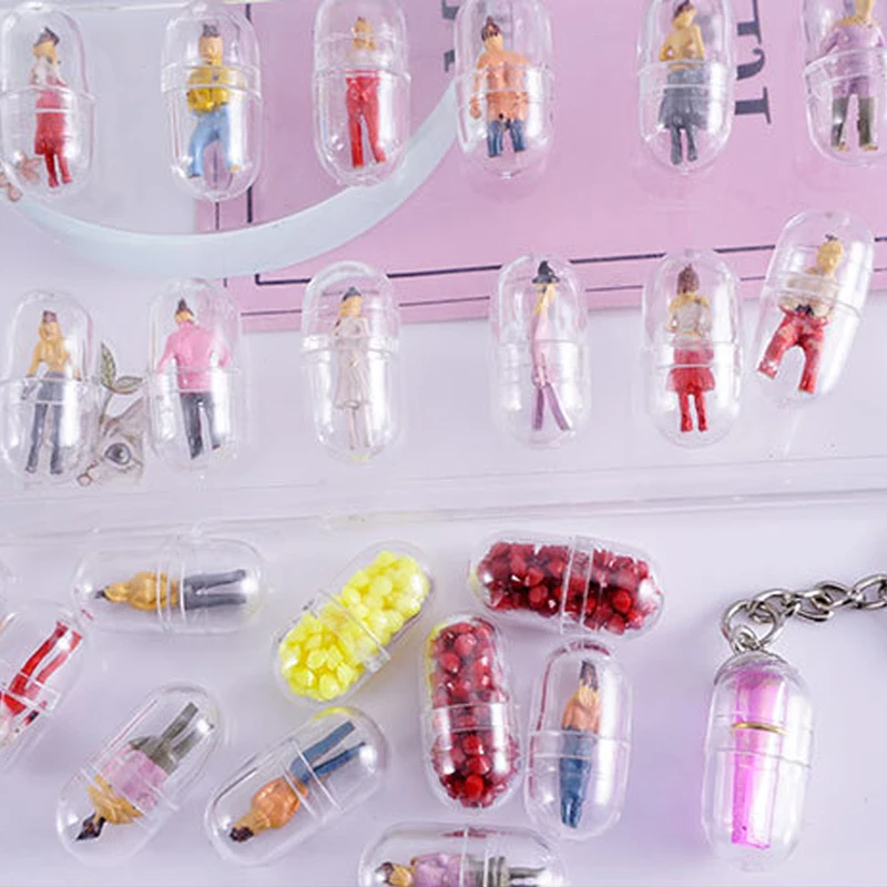 

10pcs 3D Cute Pills Capsules Cartoon Phone Cases For iPhone 13 12 11 Pro MAX XR XS MAX SE 8 7 6 Transparent Cover Capa Funda