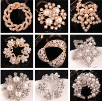 women custom shawl ring clip scarves fastener crystal silk scarf buckle brooch wedding fashion jewelry classic gift