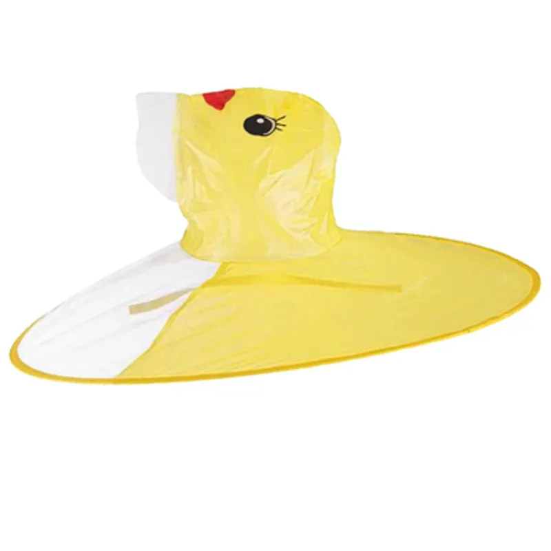 Милый дождевик детский на утином пуху в виде НЛО с зонтиком шапка для малышей