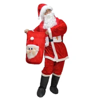 christmas santa claus costume mens role playing 5 7 suits christmas costume adult costume 50 130kg can be worn