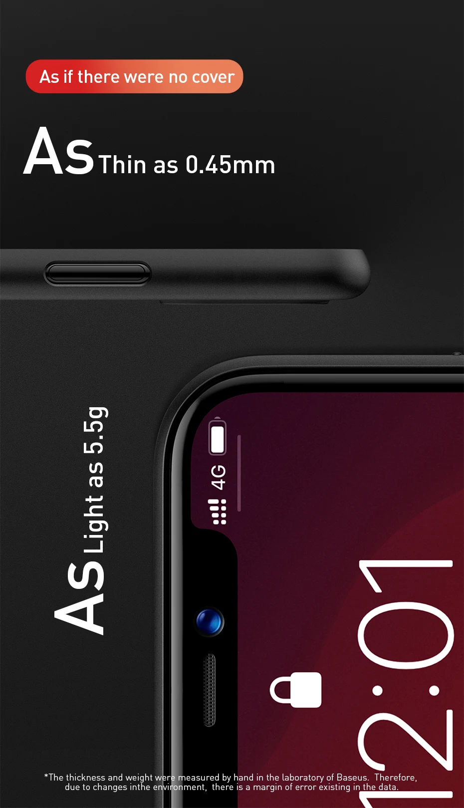 Роскошный чехол для телефона Baseus для iPhone 11 Pro Max Xs Max Xr X 11Pro, задняя крышка 0,4 мм, Ультратонкий чехол из полипропилена для iPhone11