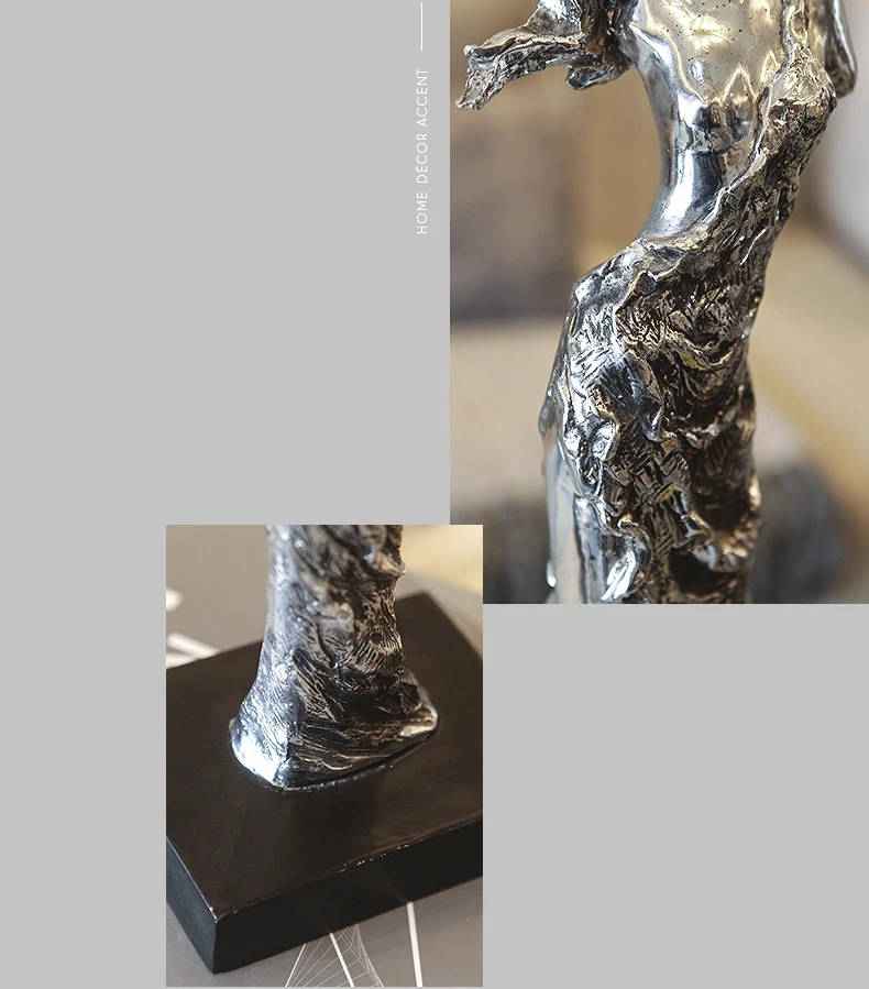 Galvanoplastia menina estátua resina abstrata escultura convidados