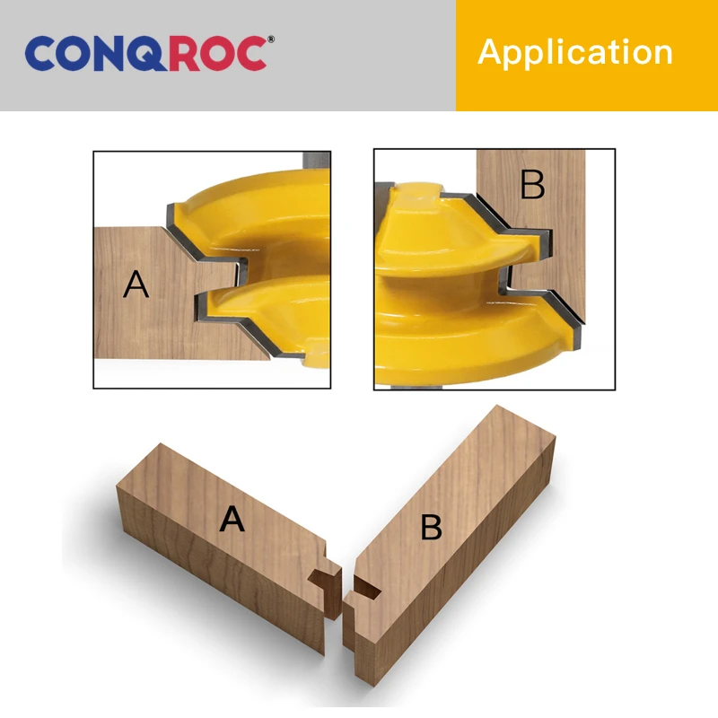 Деревообрабатывающий фрезерный станок с прямым хвостовиком 8 мм 45