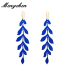 Серьги-подвески Женские многослойные из сплава в форме листьев