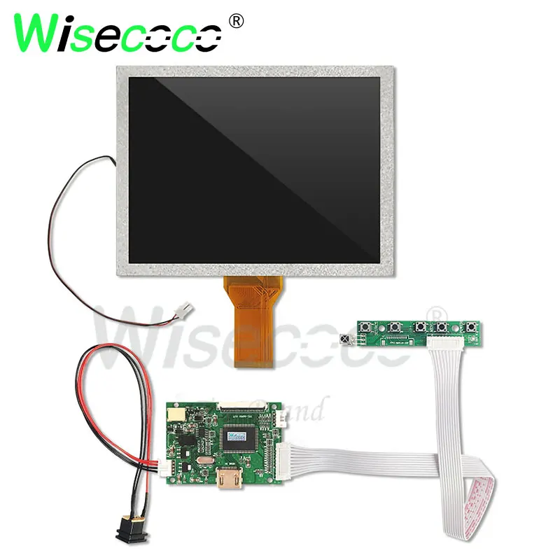 8 дюймов 800*600 сенсорный экран с 50pin плата драйвера для raspberry pi и DVD плеер AT080TN52 V.1 |