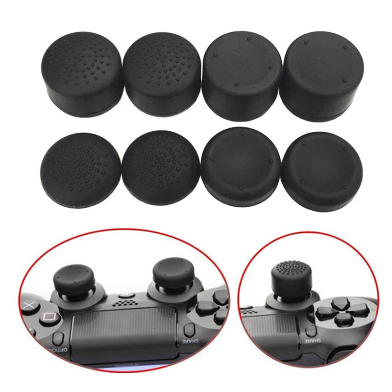 

8 Pcs Controller Thumb Silicone Stick Grip Cap Cover For PS3 PS4 PS5 XBOX One/360/series X Switch Pro Controllers Game Accessory