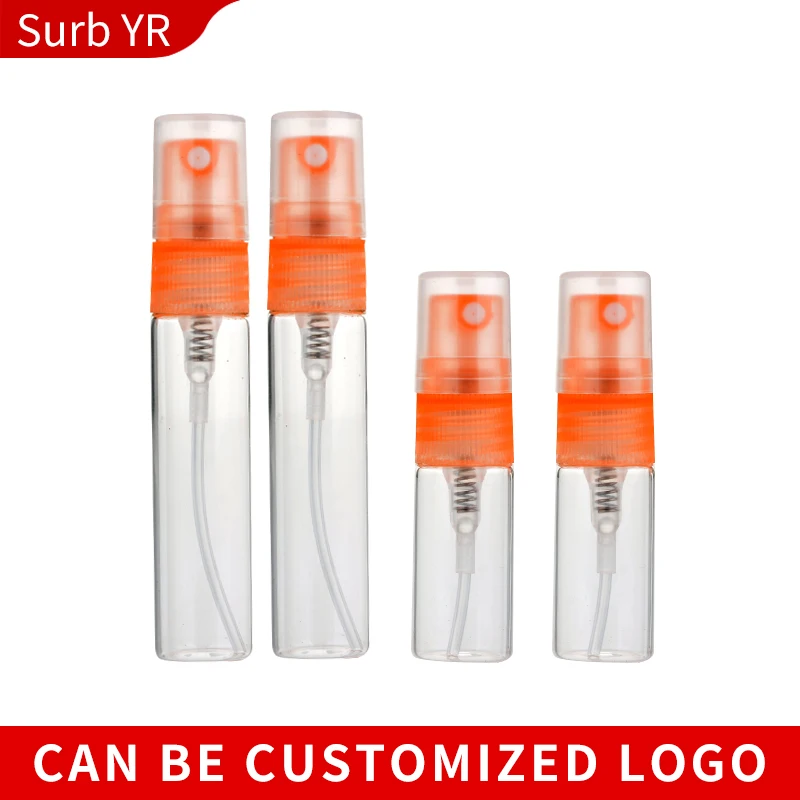 Оптовая продажа 100 шт./лот 5 мл оранжевый Заправляемый спрей бутылка для духов
