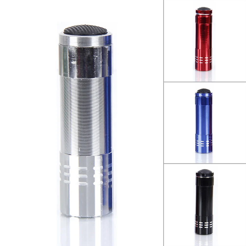 

9LED Ultraviolet Flashlight Money Detector Portable Mini Nine Lamps UV Curing Mask Fluorescent Agent Test Hand Light
