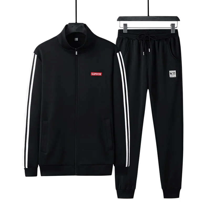 

Wimilous Autumn men's jacket youth cardigan sweater suit baseball uniform trousers