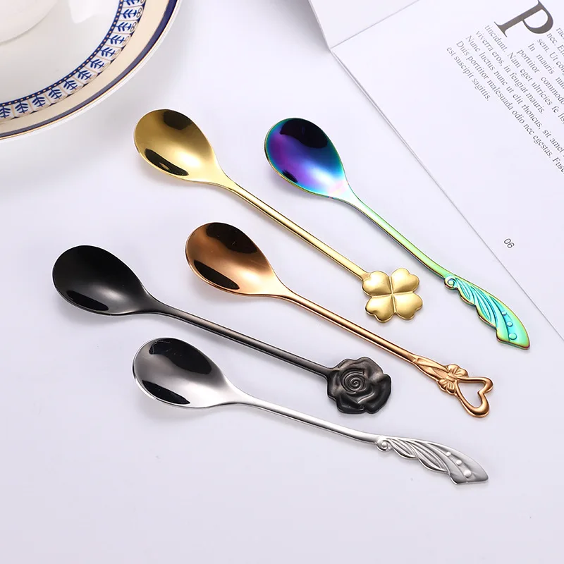 Кофейная ложка из нержавеющей стали 304 микшерная креативная фотоложка|Ложки| |