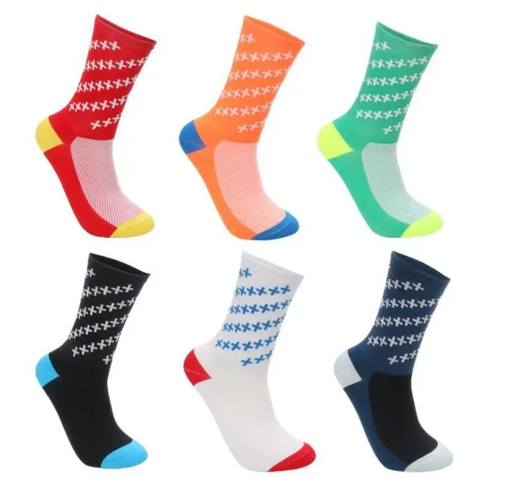 6 цветов унисекс Pro мужские уличные спортивные велосипедные носки женские MTB