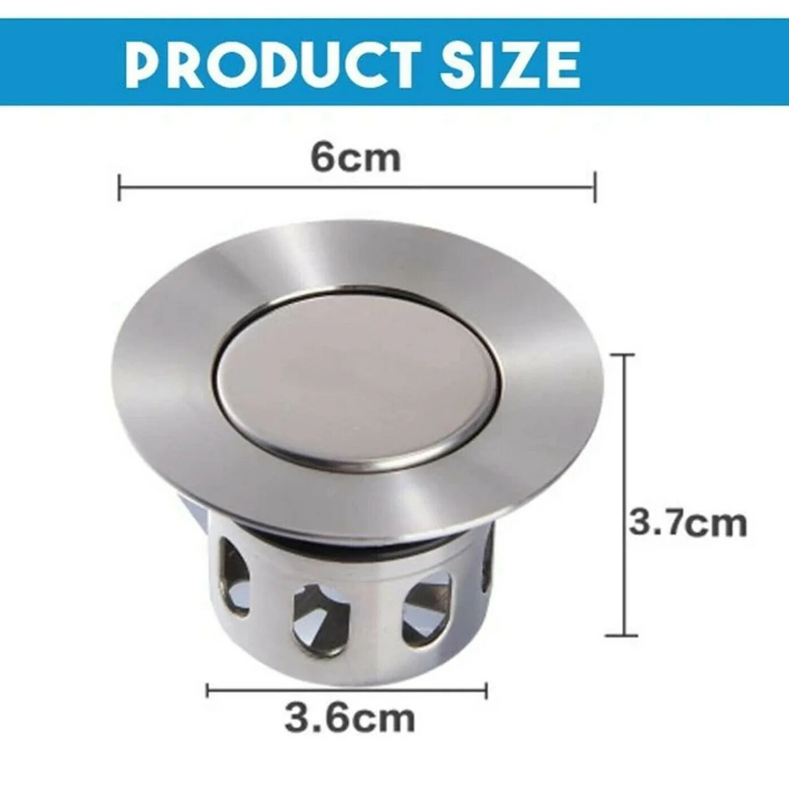 

High Universal Wash Basin Bounce Drainer Filter Anti-Clogging Bathroom Sink Drainer Household UEJ