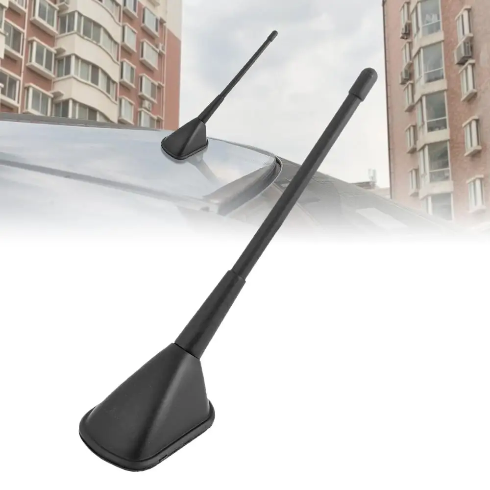 

uxcell 18cm Long Universal Black Plastic Stick-on Car Vehicle Roof Decorative Antenna