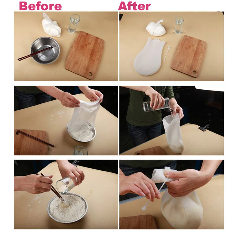 Съедобный силиконовый гель 1 кг для разминания теста приготовления муки хранения
