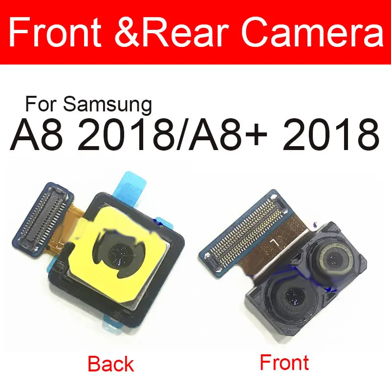 Модуль фронтальной и задней камеры для Samsung Galaxy A8 + Plus 2018 запасной шлейф с большой