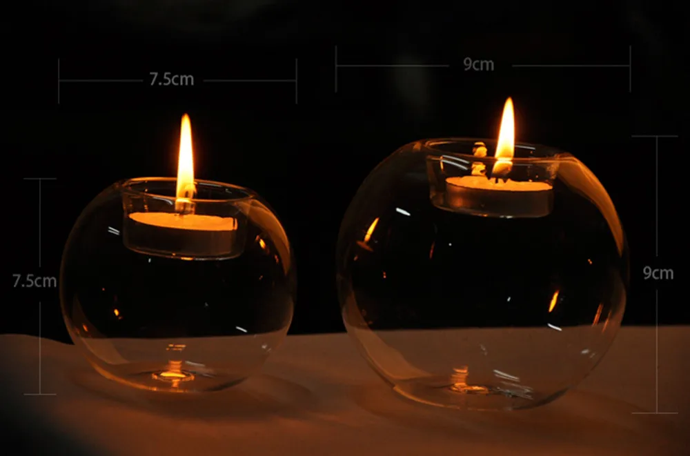 Романтический прозрачный круглый полый классический хрустальный стеклянный