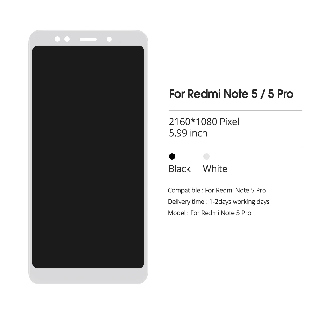 Дисплей для Xiaomi Redmi Note 5 Pro|Экраны мобильных телефонов| |