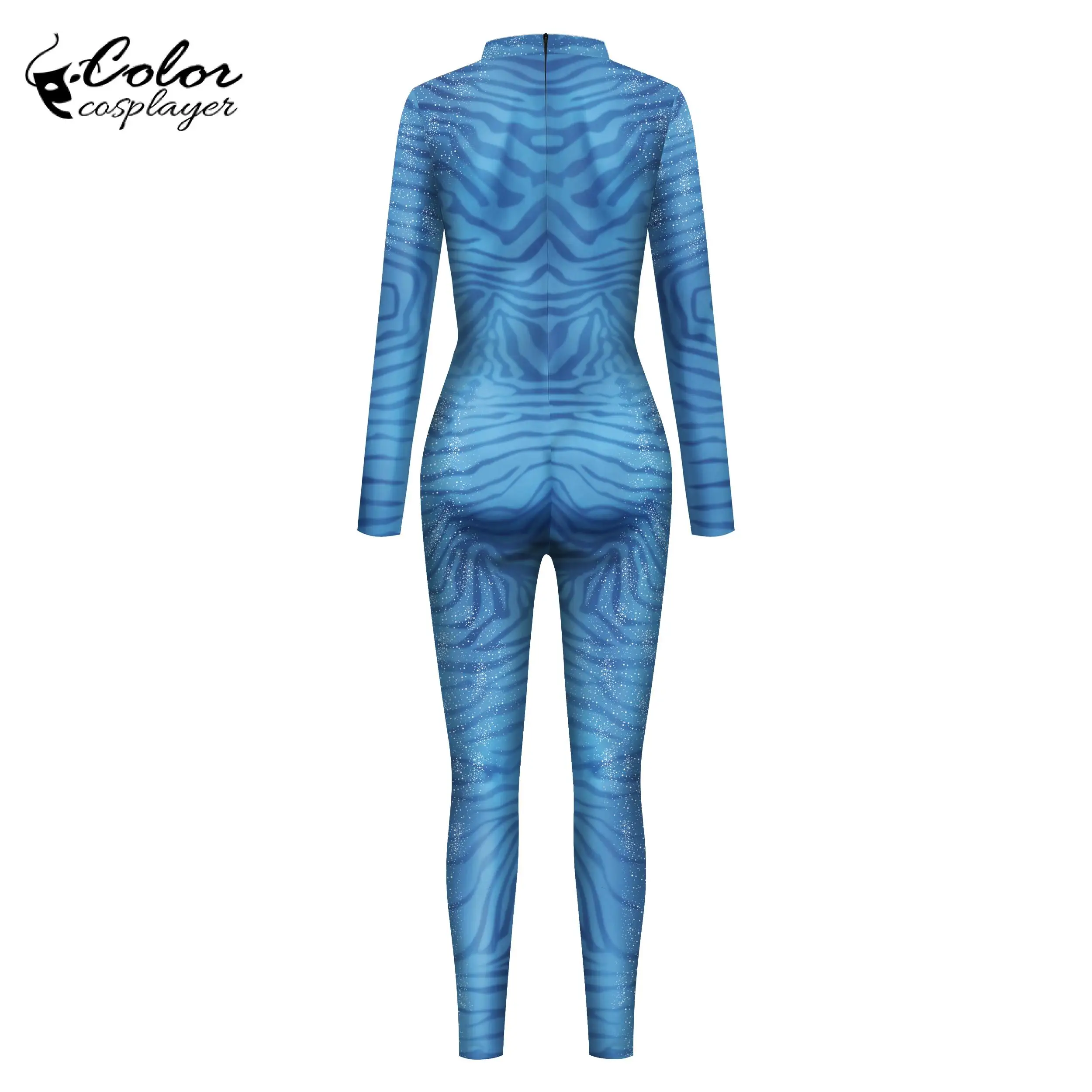 Женский комбинезон с длинным рукавом цифровым 3D-принтом