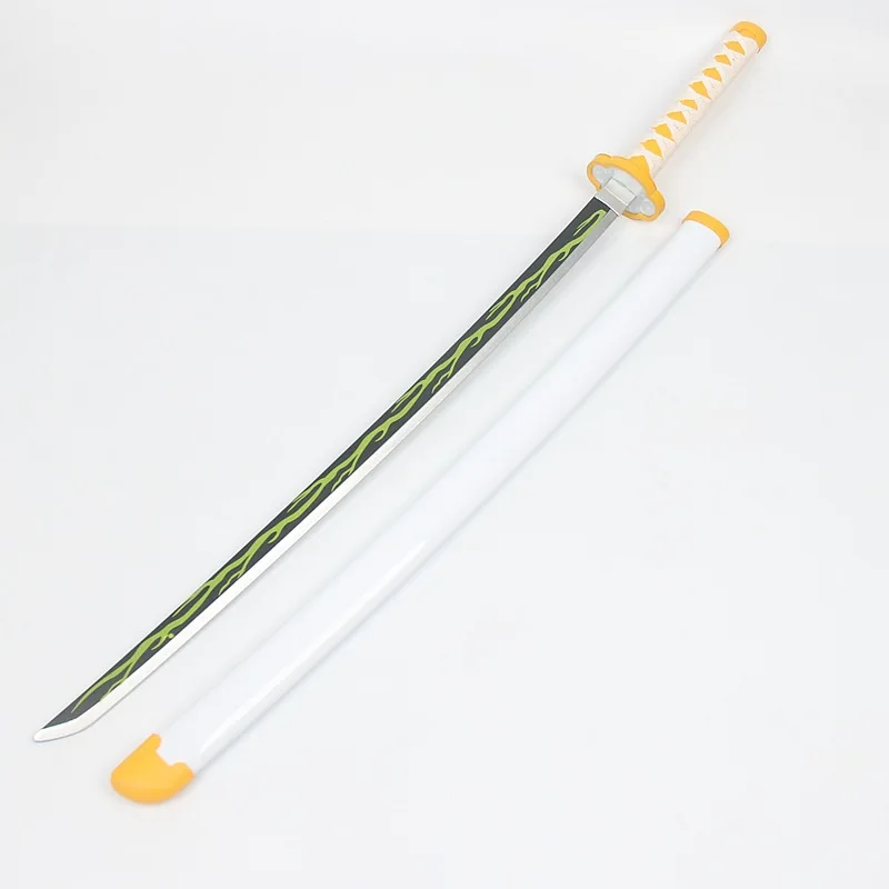 Деревянный Косплей-меч Agatsuma Zenitsu самурайский демон рассекающий призрак лезвие