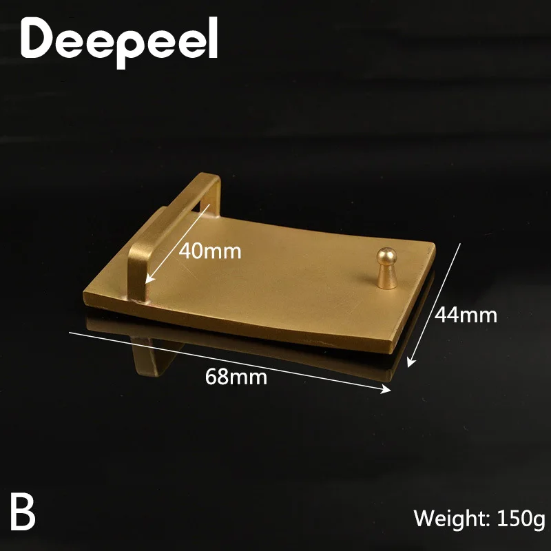 Мужская пряжка для ремня из чистой меди Deepeel 1/2 шт. 40 мм роскошные сглаживающие