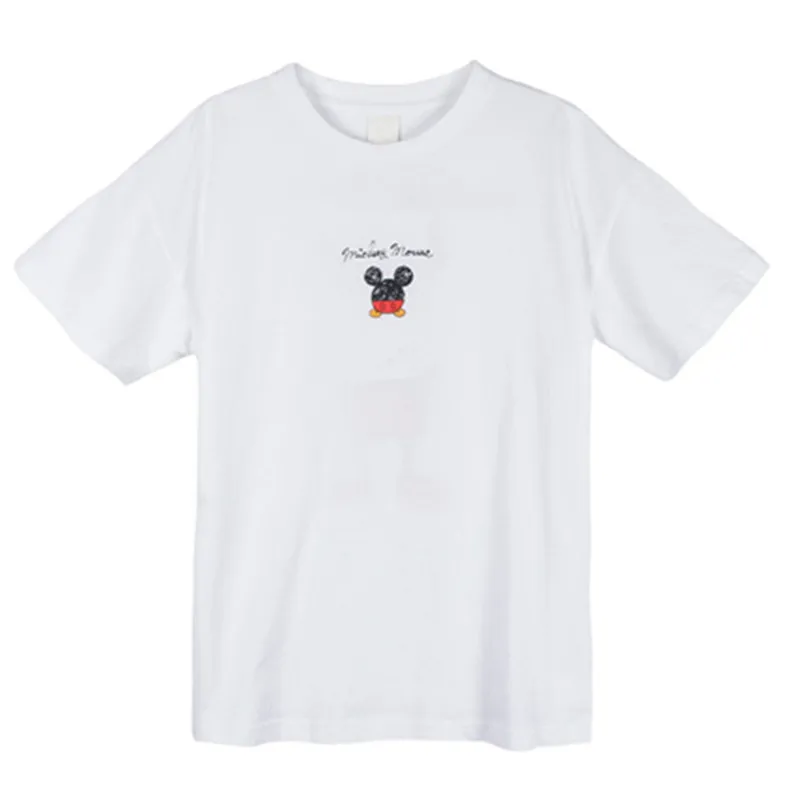 

Summer new Korean version of the white pure cotton short-sleeved t-shirt women's loose half-sleeved top ins tide