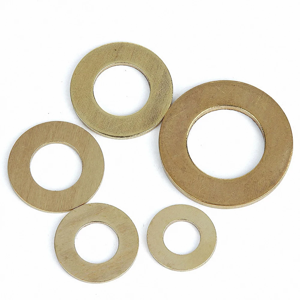 2-100pcs GB97 DIN125 Solid Brass Flat Washer Plain Gasket Pad Seal Ring M2 M2.5 M3 M4 M5 M6 M8 M10 M12 M14 M16 M18 M20 | Обустройство