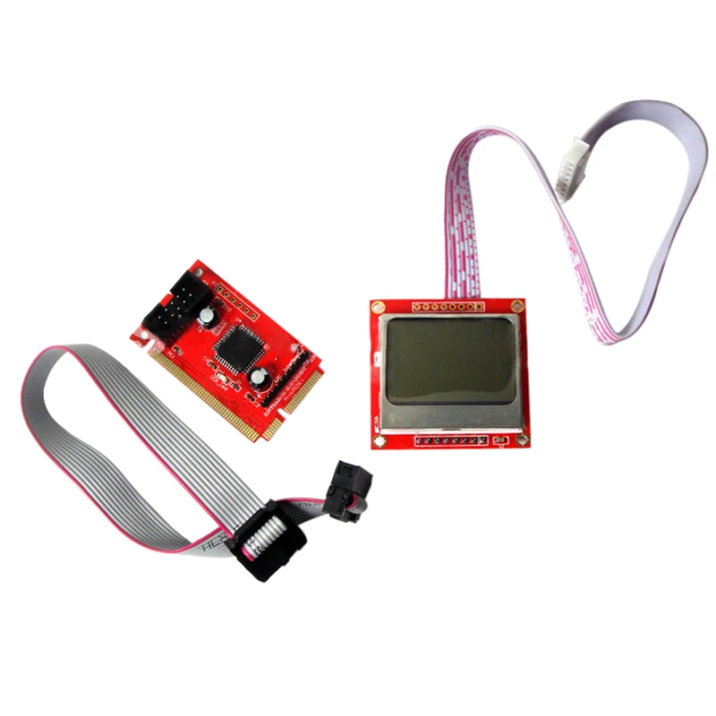 NEW Free shipping 2 IN 1 Pc Pci Mini Pci-e lpc Port Diagnostic Test Debug King Post Card For Desktop And Laptop English Version |