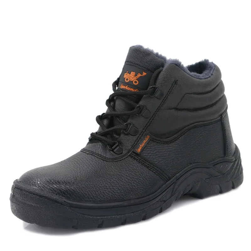 

Winter thermal cotton safety shoes anti smashing stab resistantoil resistant and wear-resistant
